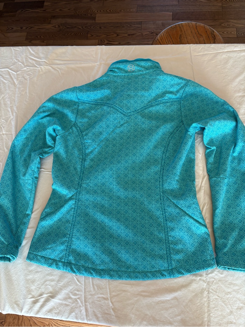 Women’s Turquoise Patterned Softshell Roper Jacket - Picture 2 of 6